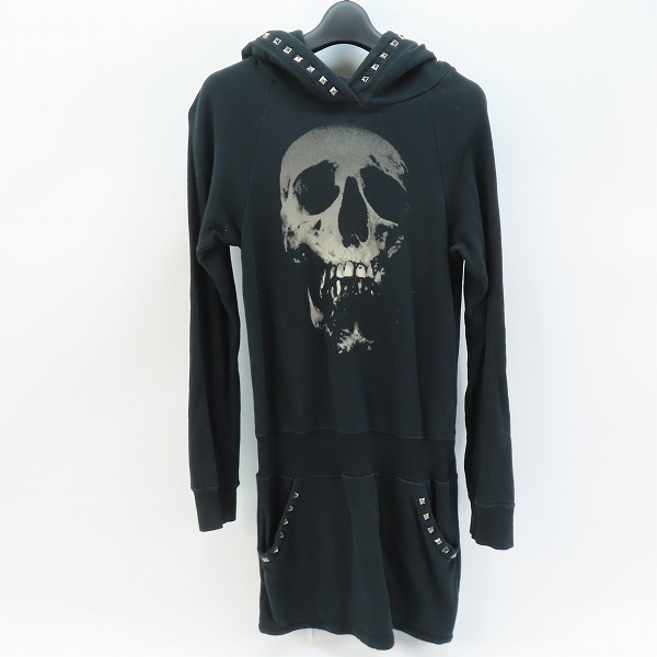 実際に弊社で買取させて頂いたHYSTERIC GLAMOUR/ヒステリックグラマー スカルスタッズパーカー ワンピース 0114CO07/F
