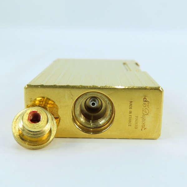 実際に弊社で買取させて頂いたS.T.Dupont/デュポン LINE1/ライン1 ローラー ガスライター ゴールド系の画像 4枚目