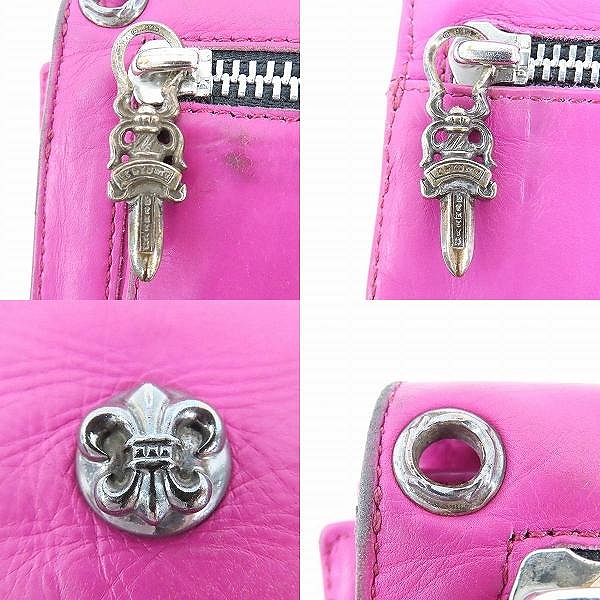 実際に弊社で買取させて頂いたCHROME HEARTS/クロムハーツ WAVE/ウェーブ ウォレット BSフレアボタンの画像 7枚目