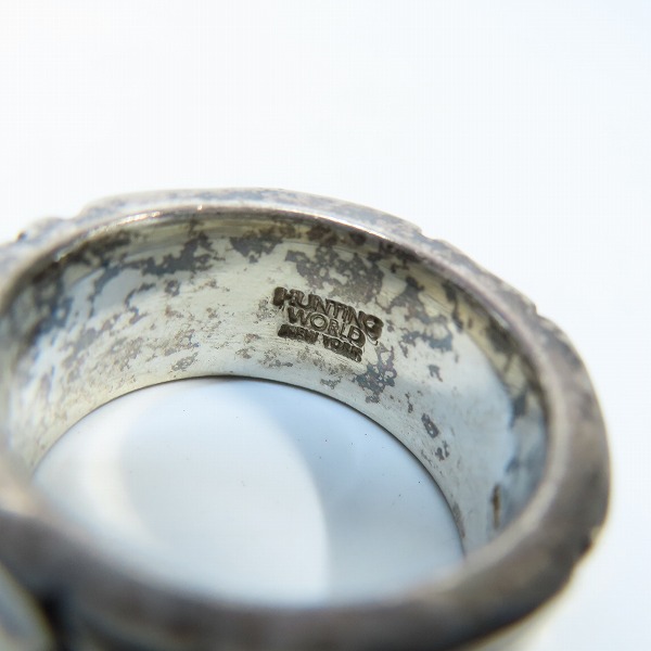 実際に弊社で買取させて頂いたHUNTING WORLD/ハンティングワールド シルバー リング 18-19号の画像 6枚目