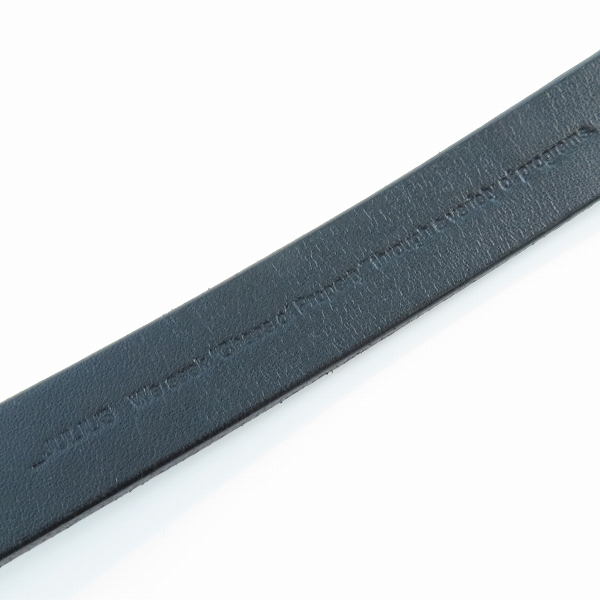 実際に弊社で買取させて頂いたJULIUS/ユリウス ワイド バックル ナロー レザー ベルトの画像 3枚目