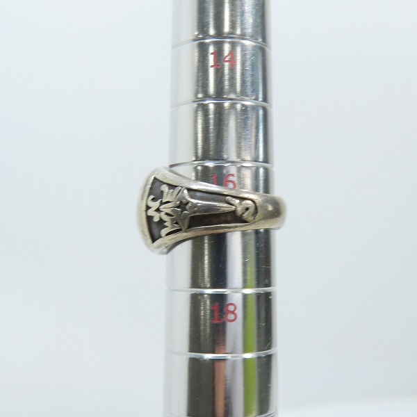 実際に弊社で買取させて頂いたMARS/マーズ FOR SEILIN MARINE/マリーン イカリ シルバー カレッジリング 17号の画像 9枚目