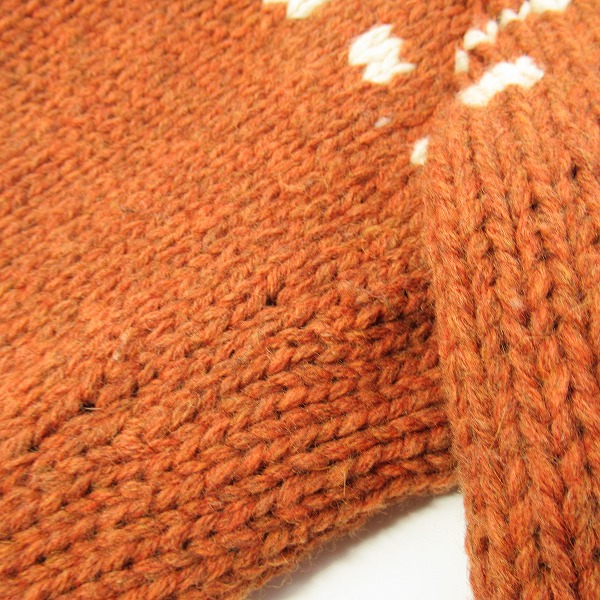 実際に弊社で買取させて頂いたCALEE/キャリー 13AW イーグル ショールカラー ウールニット CL-13AW059/Lの画像 6枚目