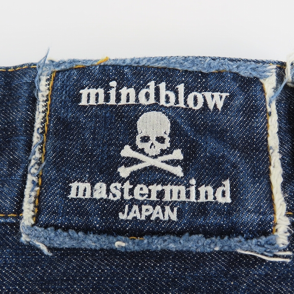 実際に弊社で買取させて頂いたmastermind JAPAN/マスターマインド 11AW/mindblow期 ブルースカル刺繍 ダブルウエスト ブッシュパンツ MZ-PA03-00-1/Mの画像 2枚目