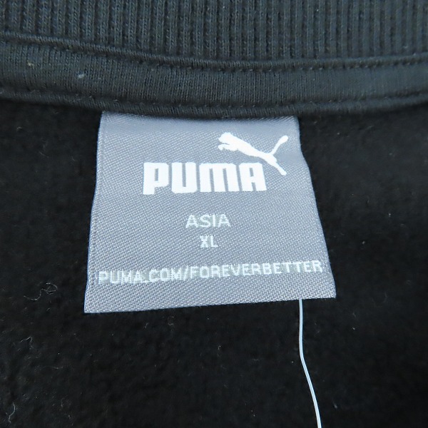 実際に弊社で買取させて頂いた【未使用】PUMA/プーマ OPEN ROAD 裏起毛 クルースウェット 678354-01/XLの画像 2枚目