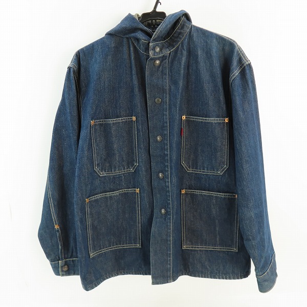 実際に弊社で買取させて頂いたEVISU/エヴィス フード付きデニムジャケット 38