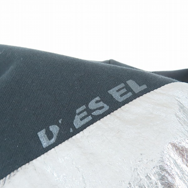 実際に弊社で買取させて頂いたDIESEL/ディーゼル ナイロン/スウェット 切替 ジップアップ ジャケット /Lの画像 9枚目