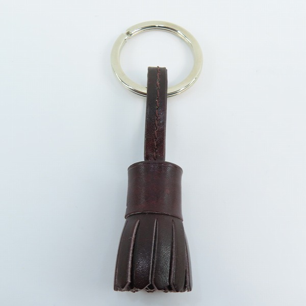 実際に弊社で買取させて頂いた(1)JOHN LOBB/ジョンロブ  POMPOM KEYRING/キーホルダー キーリング バーガンディの画像 2枚目