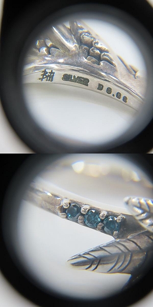 実際に弊社で買取させて頂いた【ギャラ付き】Bloody Mary/ブラッディマリー カナリア リング ストーン 15号の画像 6枚目