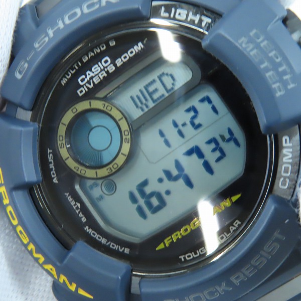 実際に弊社で買取させて頂いたG-SHOCK/Gショック MASTER OF G FROGMAN/マスターオブG フロッグマン マスターインネイビーブルー GWF-D1000NV-2JFの画像 5枚目