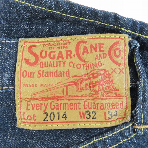 実際に弊社で買取させて頂いたSUGAR CANE/シュガーケーン 1947モデル スリムフィット タイプ3 デニムパンツ SC42014/W32L34の画像 6枚目