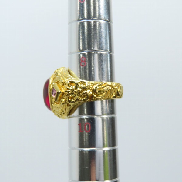 実際に弊社で買取させて頂いたCelia de Flers/セリー デ フレール リバティーン ルビー リング 9号の画像 8枚目