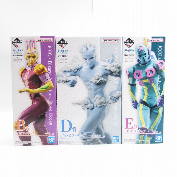 実際に弊社で買取させて頂いた【未開封】一番くじ ジョジョの奇妙な冒険 ストーンオーシャン D.Dフィギュア/Ki/W・R フィギュア スタンド 3点セット