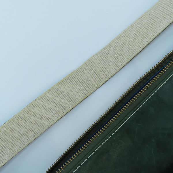 実際に弊社で買取させて頂いた土屋鞄/ツチヤカバン レザー/キャンバス ジップ ボディバッグ の画像 8枚目