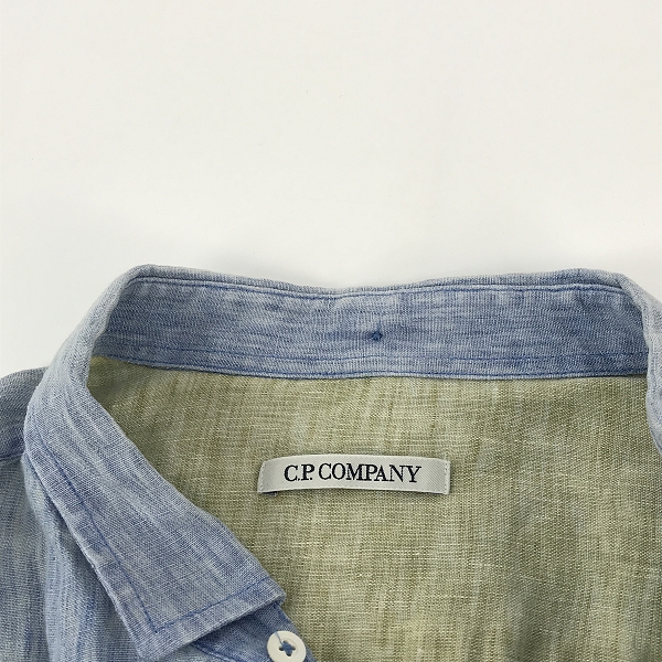 実際に弊社で買取させて頂いたC.P COMPANY/シーピーカンパニー リネンシャツ XLの画像 6枚目