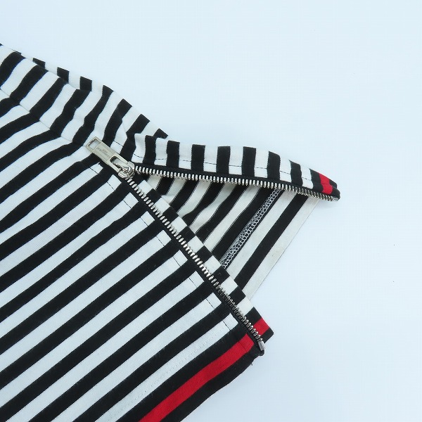 実際に弊社で買取させて頂いたmastermind HOMME ×A-GIRL'S/マスターマインドジャパン 裾ジップ ボーダー柄カットソー 16SSMM-TS33-08/Lの画像 5枚目