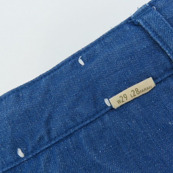 実際に弊社で買取させて頂いたFARAH/ファーラー Two Tuck Wide/ツータックワイドパンツ FR0301-W4009/29の画像 9枚目