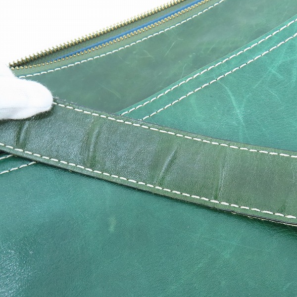 実際に弊社で買取させて頂いた土屋鞄/ツチヤカバン レザー/キャンバス ジップ ボディバッグ の画像 7枚目