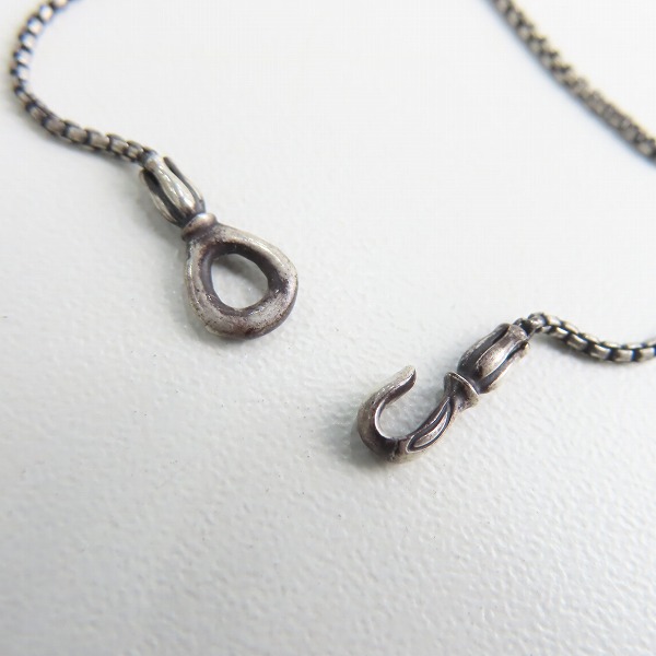 実際に弊社で買取させて頂いた【ギャラ付き】LONE ONES/ロンワンズ メイティングフライトフック ボックスチェーン ネックレス MFNH-0002XSの画像 2枚目