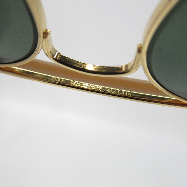 実際に弊社で買取させて頂いたRay-Ban/レイバン B&L/ボシュロム社製 ティアドロップ型 ゴールド アイウェア/サングラスの画像 4枚目