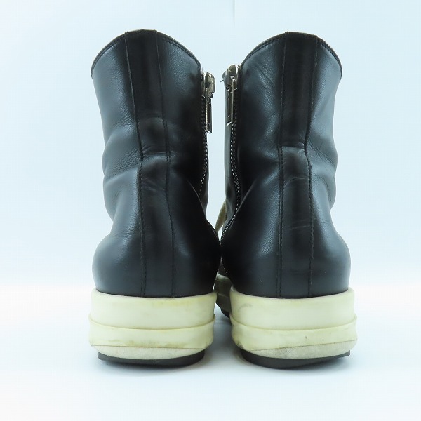 実際に弊社で買取させて頂いたRick Owens/リックオウエンス RAMONES/ラモーンズ サイドジップ スニーカー/39Dの画像 1枚目