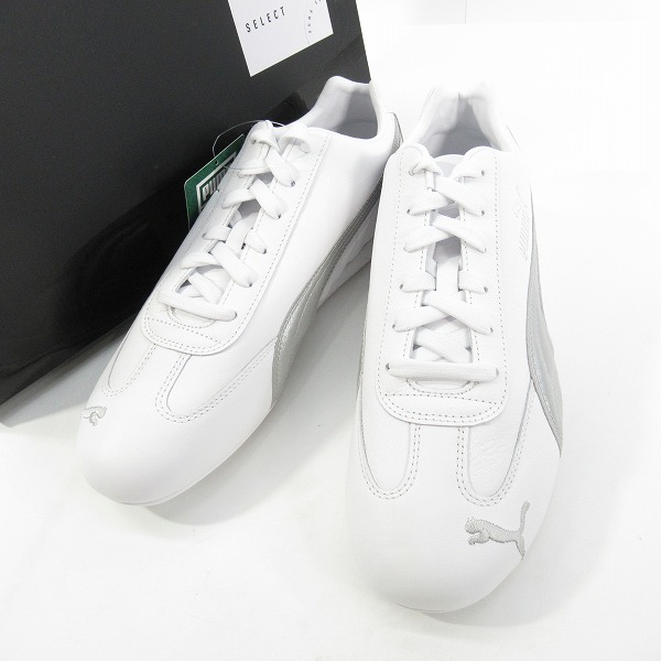 実際に弊社で買取させて頂いた【未使用】 PUMA/プーマ  SPEEDCAT LTH/スピード キャット レザー HITE-PUMA SILVER 401603-03/29