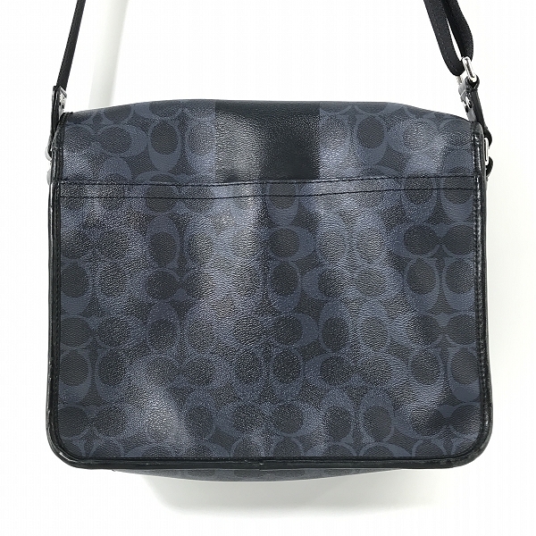 実際に弊社で買取させて頂いたCOACH/コーチ レザー フラップ ショルダーバッグ シグネチャーの画像 1枚目