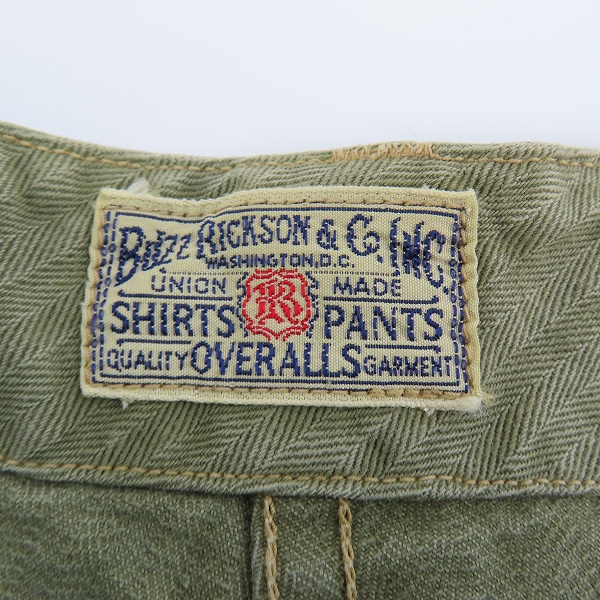 実際に弊社で買取させて頂いたBUZZ RICKSON'S/バズリクソンズUSMC M44 HBT SHORTS ハーフパンツ BR50548/32/Mの画像 3枚目