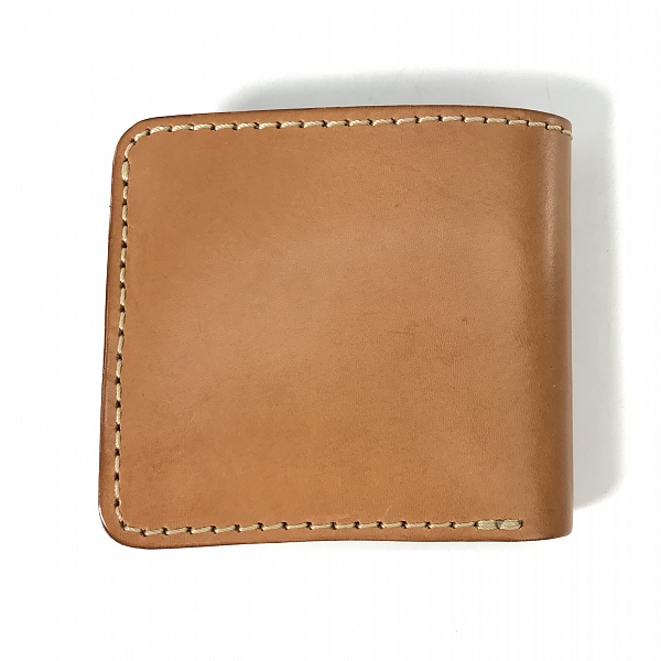 実際に弊社で買取させて頂いたHERZ/ヘルツ 二つ折り財布/ウォレット レザー キャメルの画像 1枚目