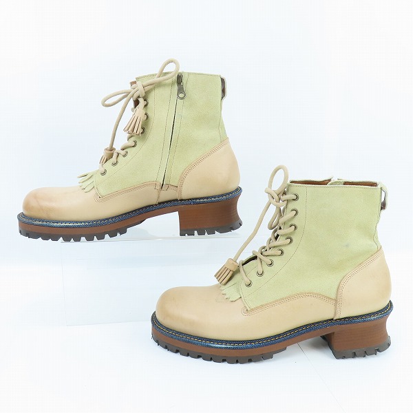 実際に弊社で買取させて頂いたglamb/グラム Quilt tassel boots/キルトタッセルブーツ スエード GB0320-AC02/2の画像 3枚目