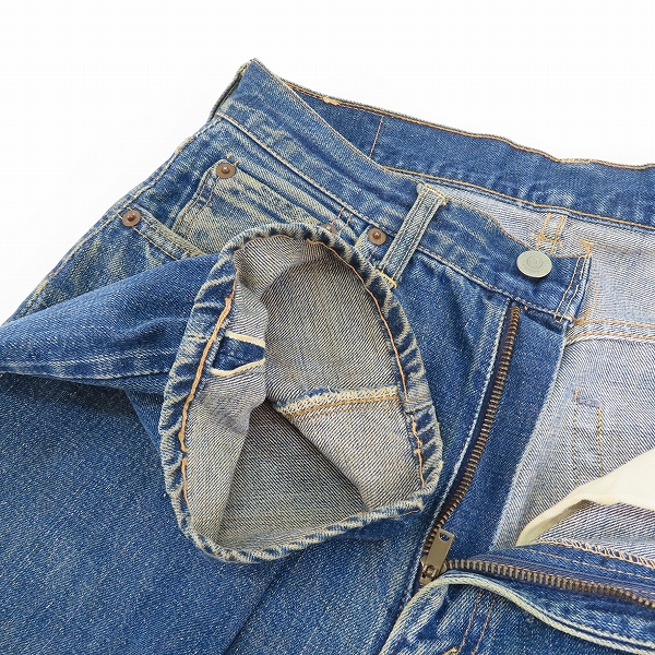 実際に弊社で買取させて頂いたLevis/リーバイス 60年代 VINTAGE/ビンテージ 502 ビッグE ボタン裏16 W31L32の画像 6枚目