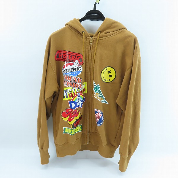 実際に弊社で買取させて頂いたHYSTERIC GLAMOUR/ヒステリックグラマー STICKER オーバーサイズパーカー 02203CF05 L