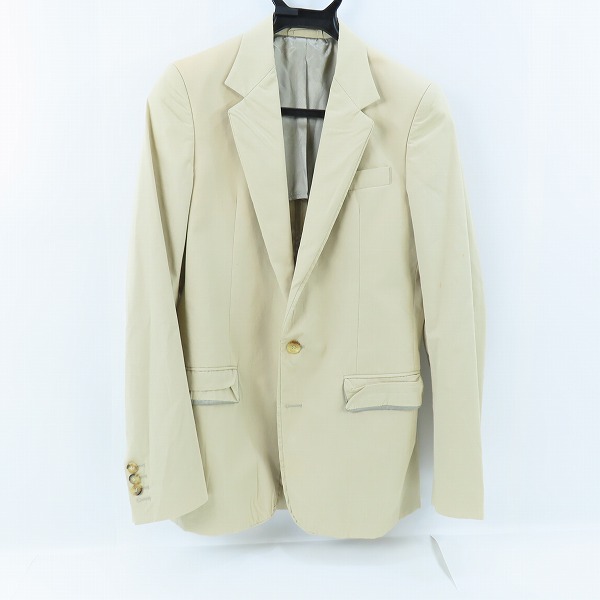 実際に弊社で買取させて頂いたMartin Margiela /マルタンマルジェラ 本人期 フェイクボタンホール テーラード ジャケット/44