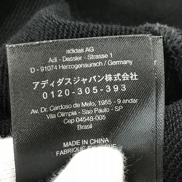 実際に弊社で買取させて頂いたY-3/ワイスリー adidas/アディダス×Yohji Yamamoto/ヨウジヤマモト ロゴフーディパーカー/Sの画像 4枚目