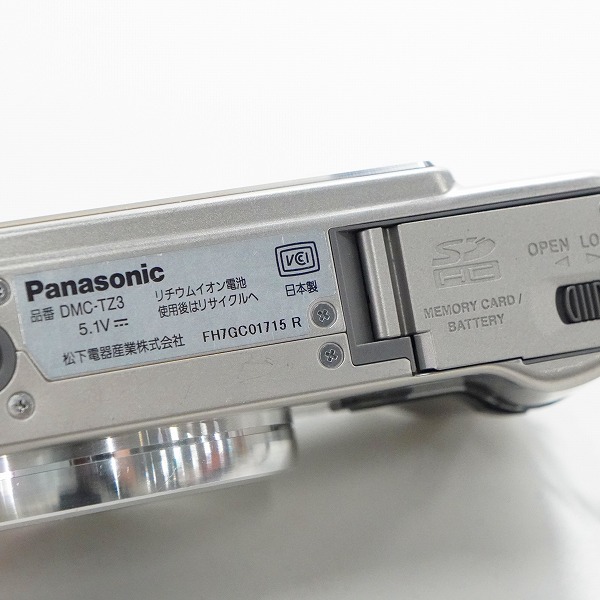 実際に弊社で買取させて頂いたPanasonic/パナソニック LUMIX DMC-TZ3 ルミックス コンパクトデジタルカメラ 動作未確認の画像 6枚目