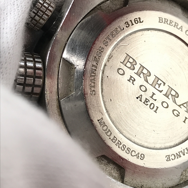 実際に弊社で買取させて頂いた【難有り】BRERA OROLOGI/ブレラオロロジ クォーツ 腕時計 AE01の画像 4枚目