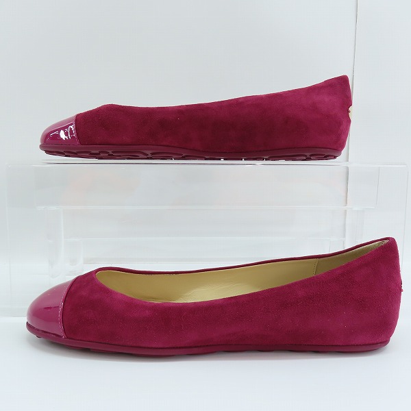 実際に弊社で買取させて頂いたJIMMY CHOO/ジミーチュウ GAZE FLAT スエード フラットパンプス /36の画像 3枚目
