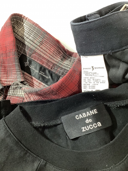 実際に弊社で買取させて頂いた【おまとめ/未使用含む】ラウンジリザード/カバンドズッカ/ジャーナルスタンダード 他 長袖シャツ/パンツ/アウター 等の画像 1枚目