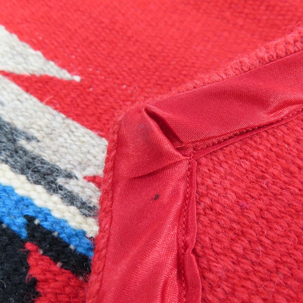 実際に弊社で買取させて頂いたORTEGA'S/オルテガ ウール CHIMAYO チマヨ ベスト レッド/38の画像 5枚目