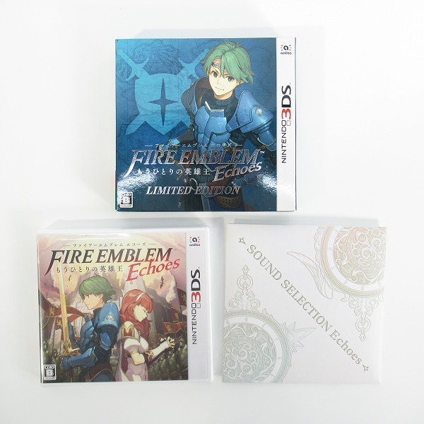 実際に弊社で買取させて頂いた【未開封】ニンテンドー3DSソフト ファイアーエムブレム Echoes もうひとりの英雄王 LIMITED EDITION Amazon限定特典付きの画像 1枚目