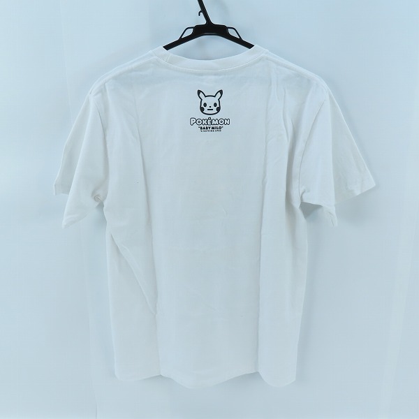 実際に弊社で買取させて頂いたA BATHING APE×Pokemon/アベイシングエイプ×ポケモン BABY MILO ピカチュウ Tシャツ Mの画像 1枚目