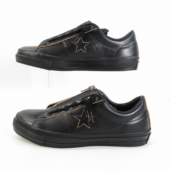 実際に弊社で買取させて頂いたCONVERSE × Shott/コンバース×ショット ONE STAR Z Schott/ワンスター Z ショット 1SE190 ブラック/27.5の画像 3枚目