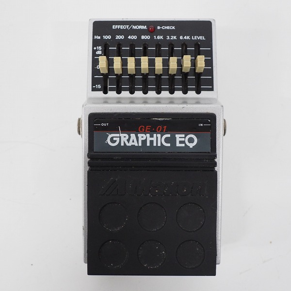 実際に弊社で買取させて頂いたMAXON/マクソン GE-01 GRAPHIC EQ グラフィックイコライザー エフェクター【動作確認済）