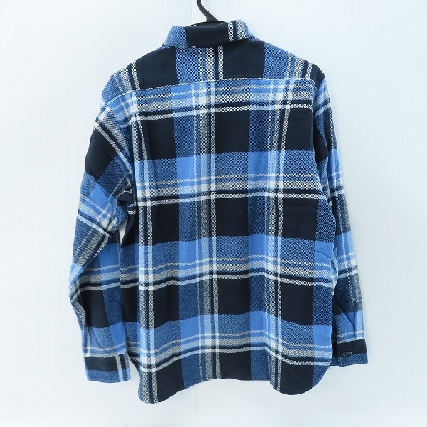実際に弊社で買取させて頂いた【未使用】 SUGAR CANE/シュガーケーン TWILL CHECK WORK SHIRT/ツイルチェック ワークシャツ/ネルシャツ ブルー SC28740/Lの画像 1枚目