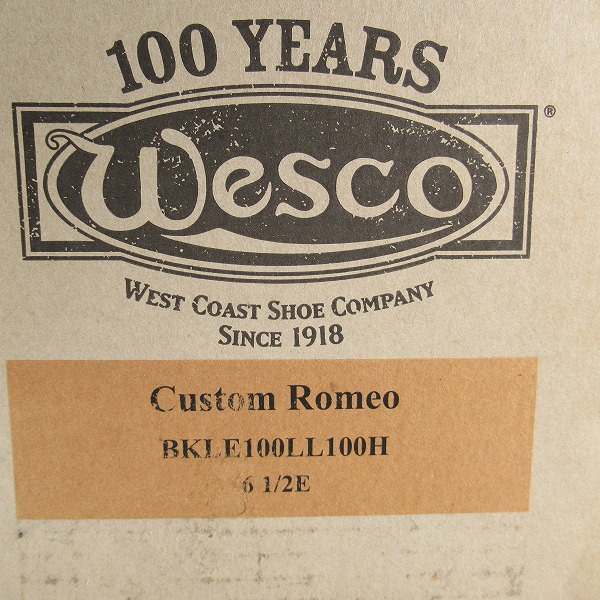 実際に弊社で買取させて頂いたWESCO/ウエスコ 100Years/100周年 CUSTOM ROMEO/カスタム ロメオ スエード サイドゴアブーツ /6.5Eの画像 9枚目