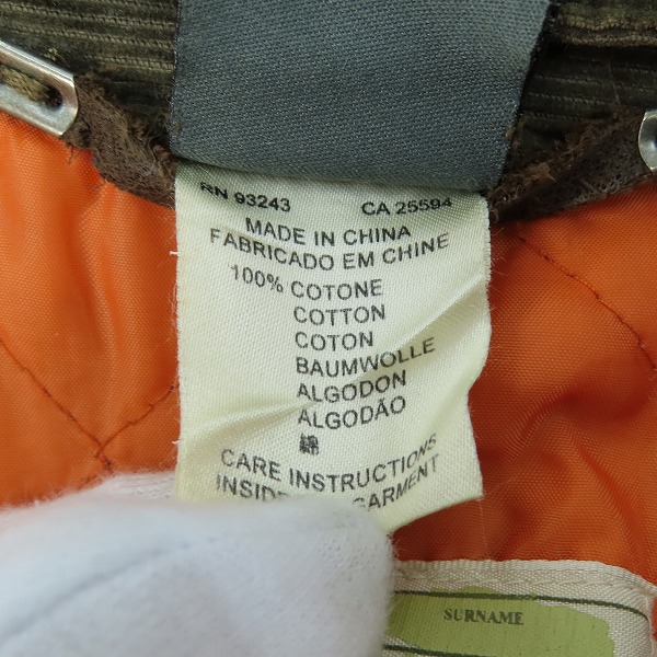 実際に弊社で買取させて頂いたDIESEL/ディーゼル 55DSL/フィフティーファイブディーエスエル 襟ボア コーデュロイ ミリタリー ジャケット/Sの画像 9枚目