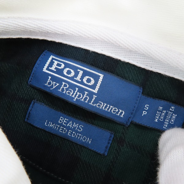 実際に弊社で買取させて頂いたPOLO by RALPH LAUREN×beams/ポロバイラルフローレン×ビームス タータンチェック ロングスリーブ ポロシャツ/Sの画像 2枚目