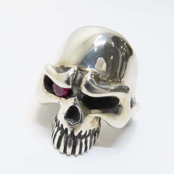 実際に弊社で買取させて頂いたTHIRTEEN DESIGNS/サーティーンデザインズ マッドスカルリング w/ストーンアイズ 16-17.5号