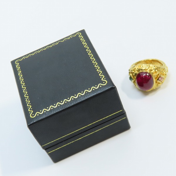 実際に弊社で買取させて頂いたCelia de Flers/セリー デ フレール リバティーン ルビー リング 9号の画像 9枚目