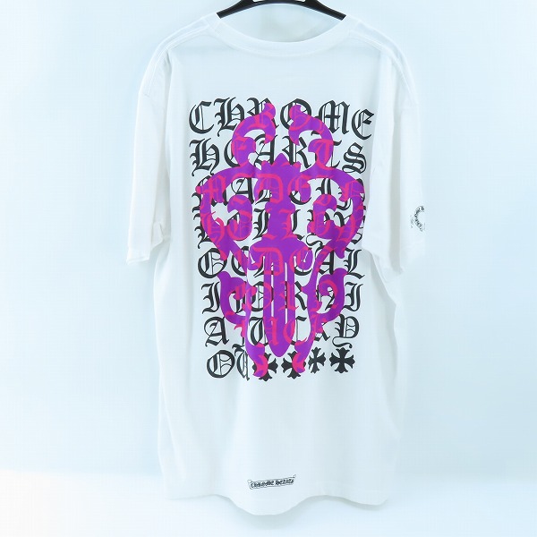 実際に弊社で買取させて頂いた【JPタグ】CHROME HEARTS/クロムハーツ ダガーアイ チャート 半袖Tシャツ XLの画像 1枚目